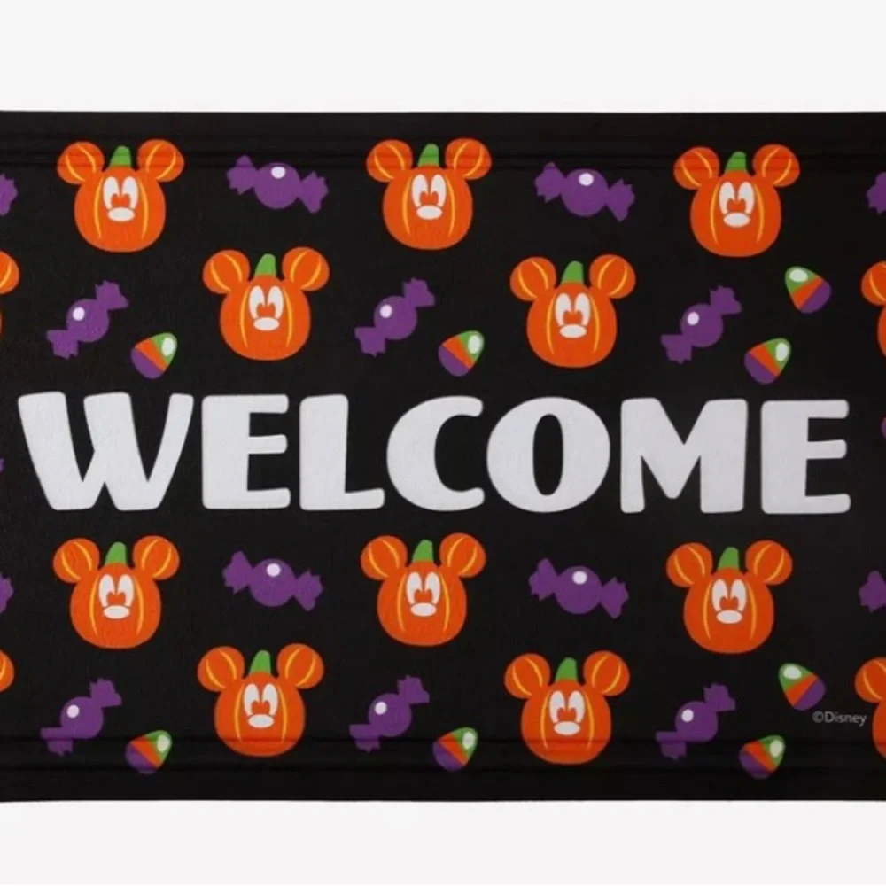 NWT DISNEY Jack O’Lanterns Rubber Doormat 30”x18”